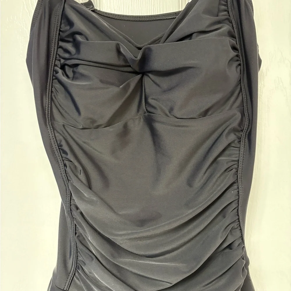 Coco Reef Black One-Piece Swimsuit with Skirt - Picture 2 of 6